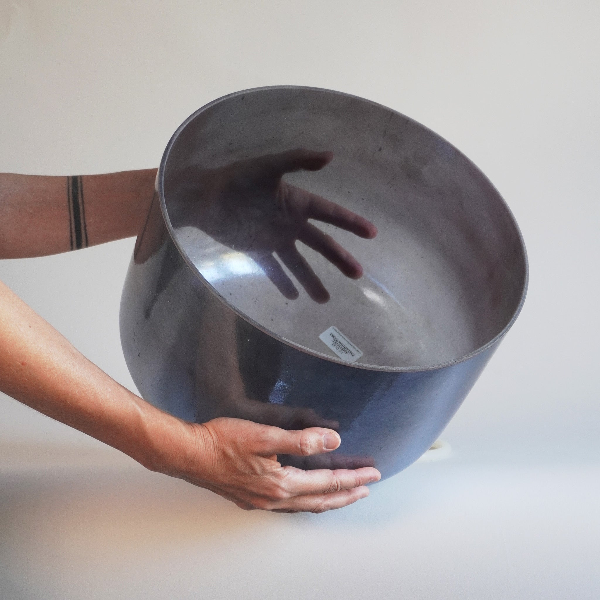 12” D+30” (3. Oktave) Amethyst, Palladium Alchemy Crystal Singing Bowl I Crystal Tones®