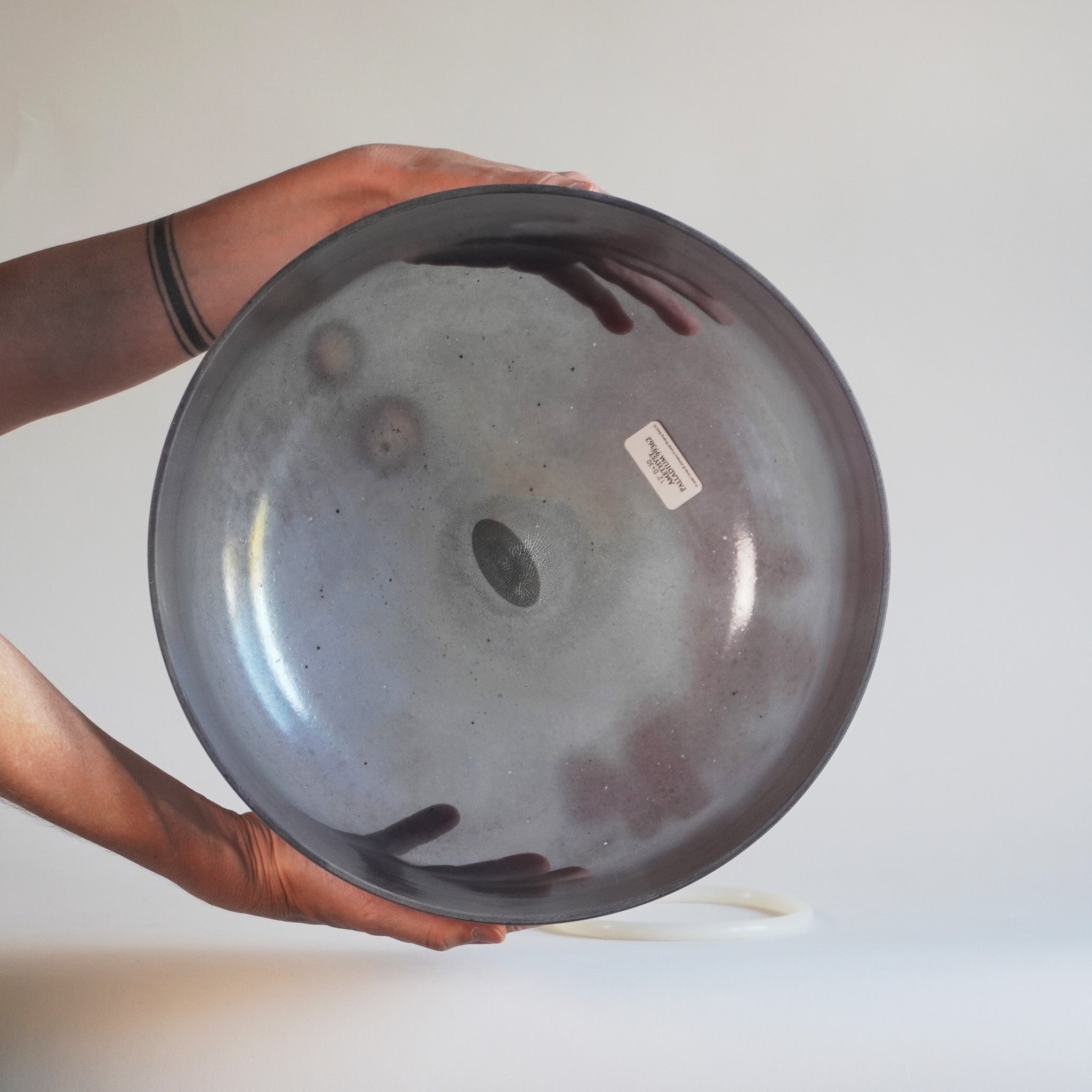 12” D+30” (3. Oktave) Amethyst, Palladium Alchemy Crystal Singing Bowl I Crystal Tones®