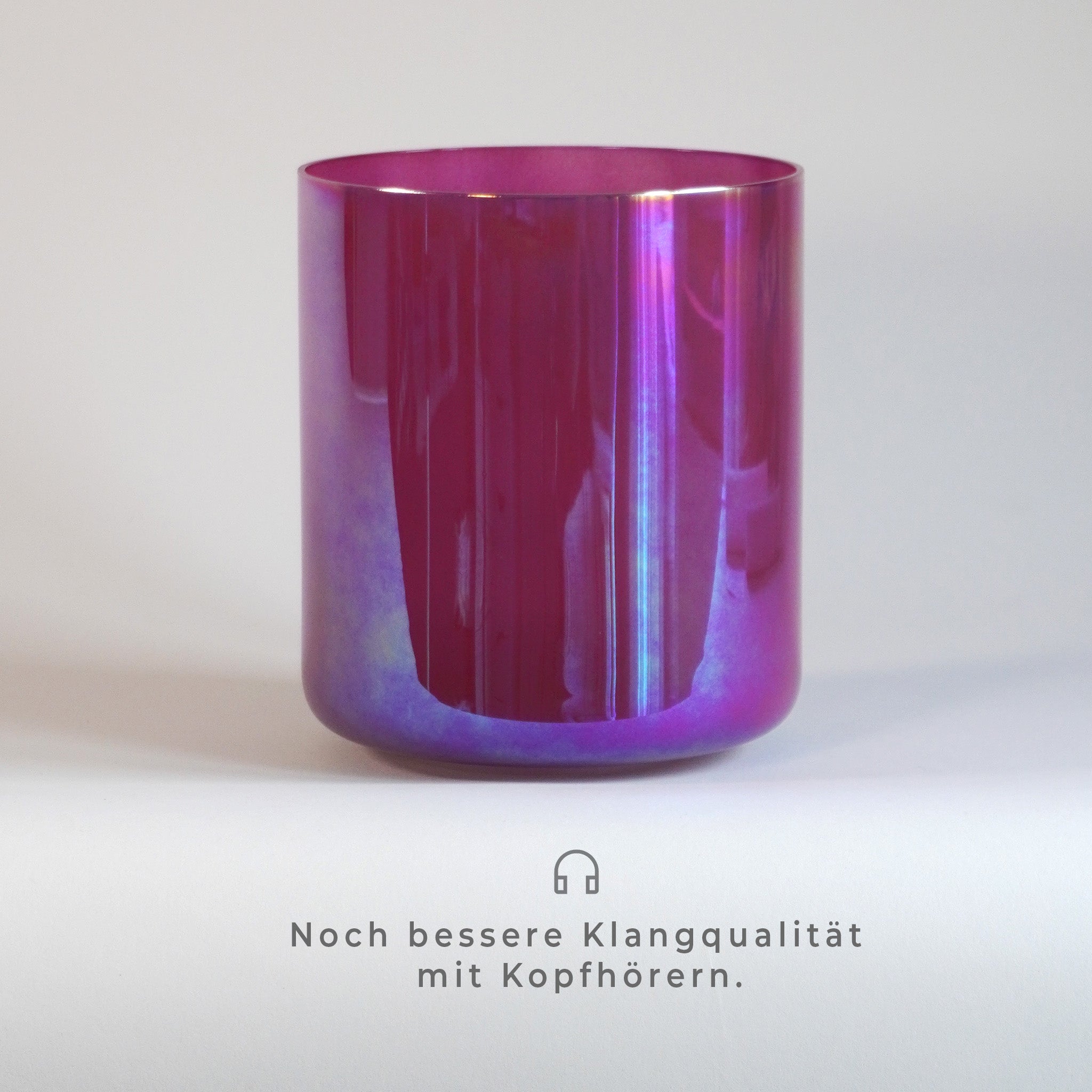 Kristallklangschale Brombeer E