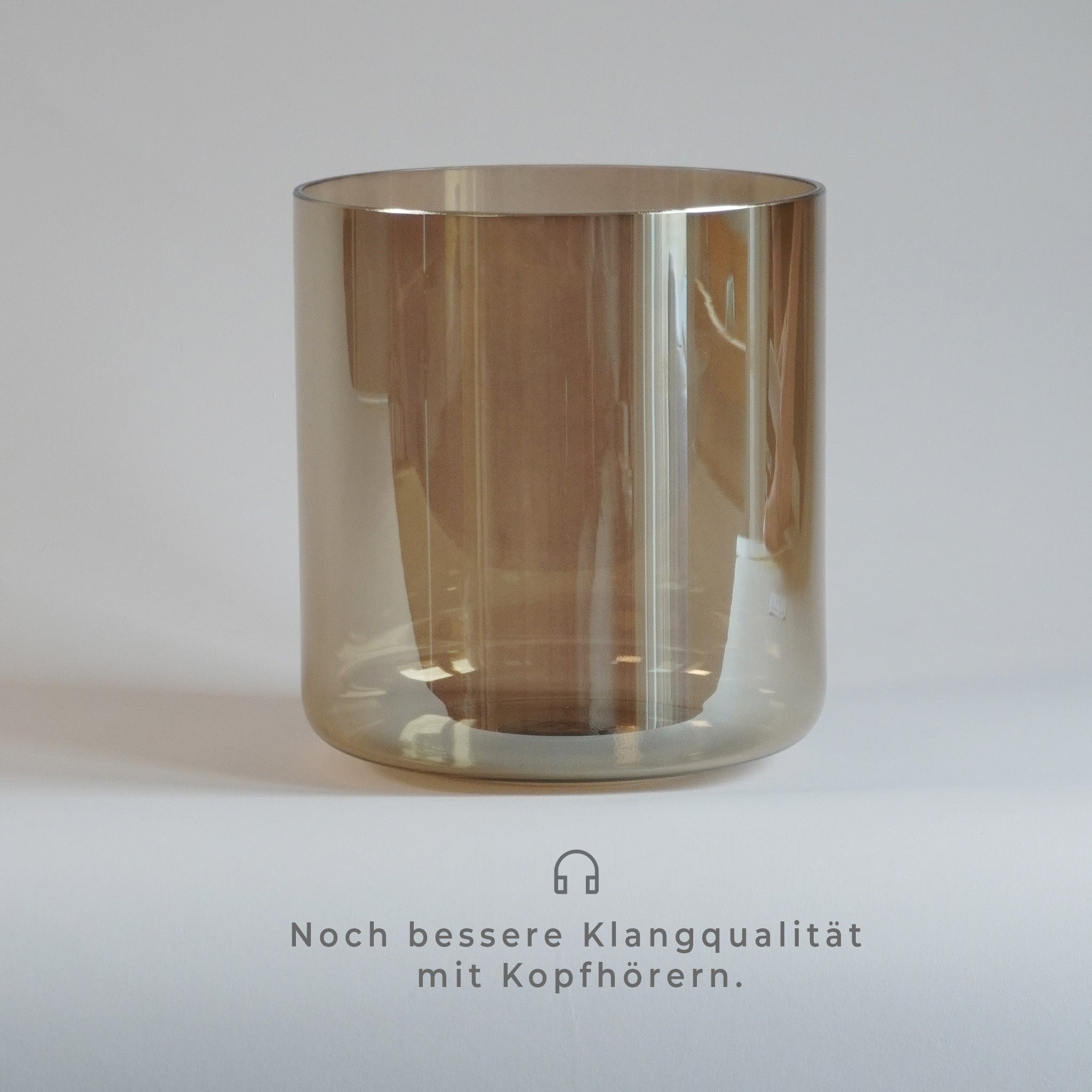 Kristallklangschale Braun F