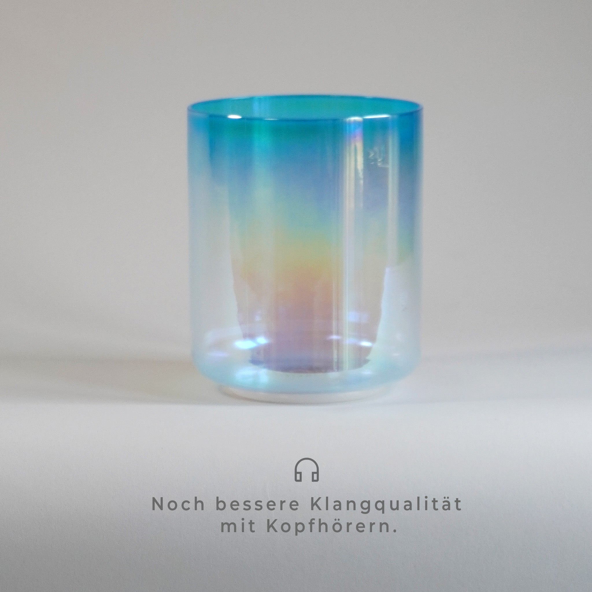 Kristallklangschale Blau G 