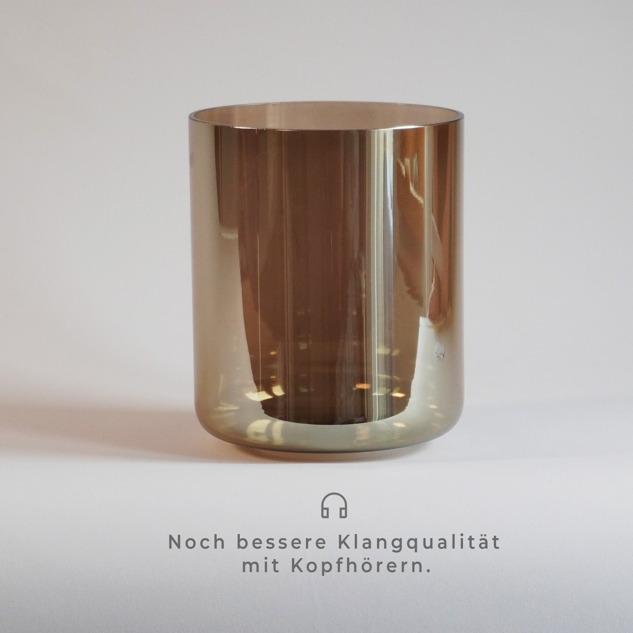 Kristallklangschale Braun A