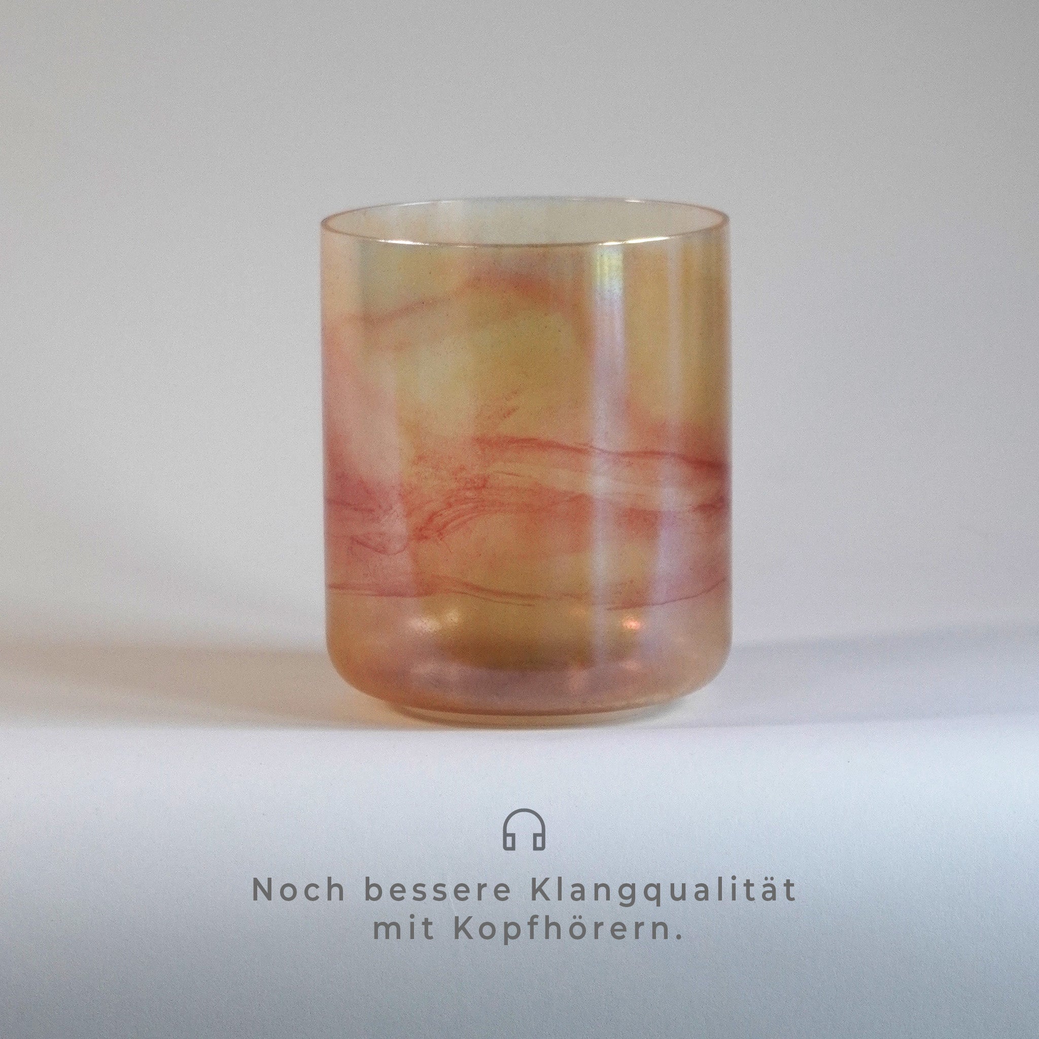 Kristallklangschale Rötlich A