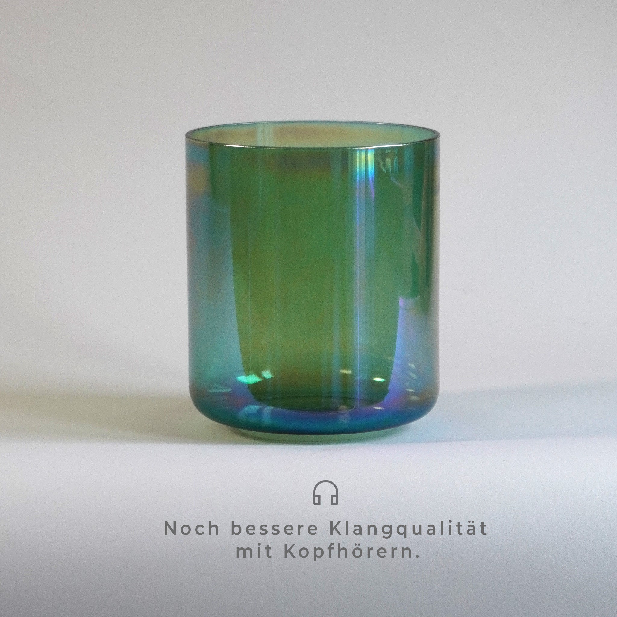 Kristallklangschale Grün B