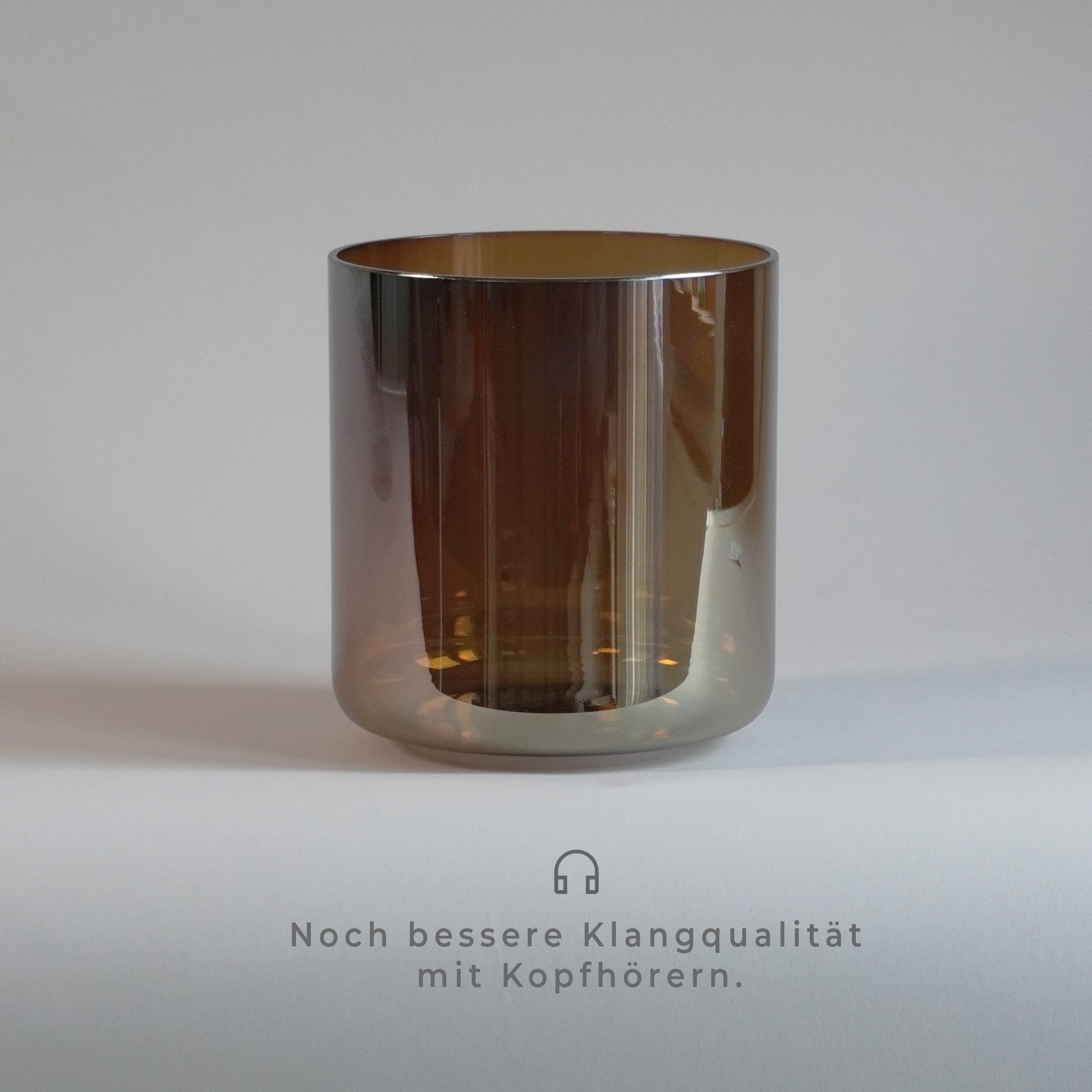 Kristallklangschale Braun B0