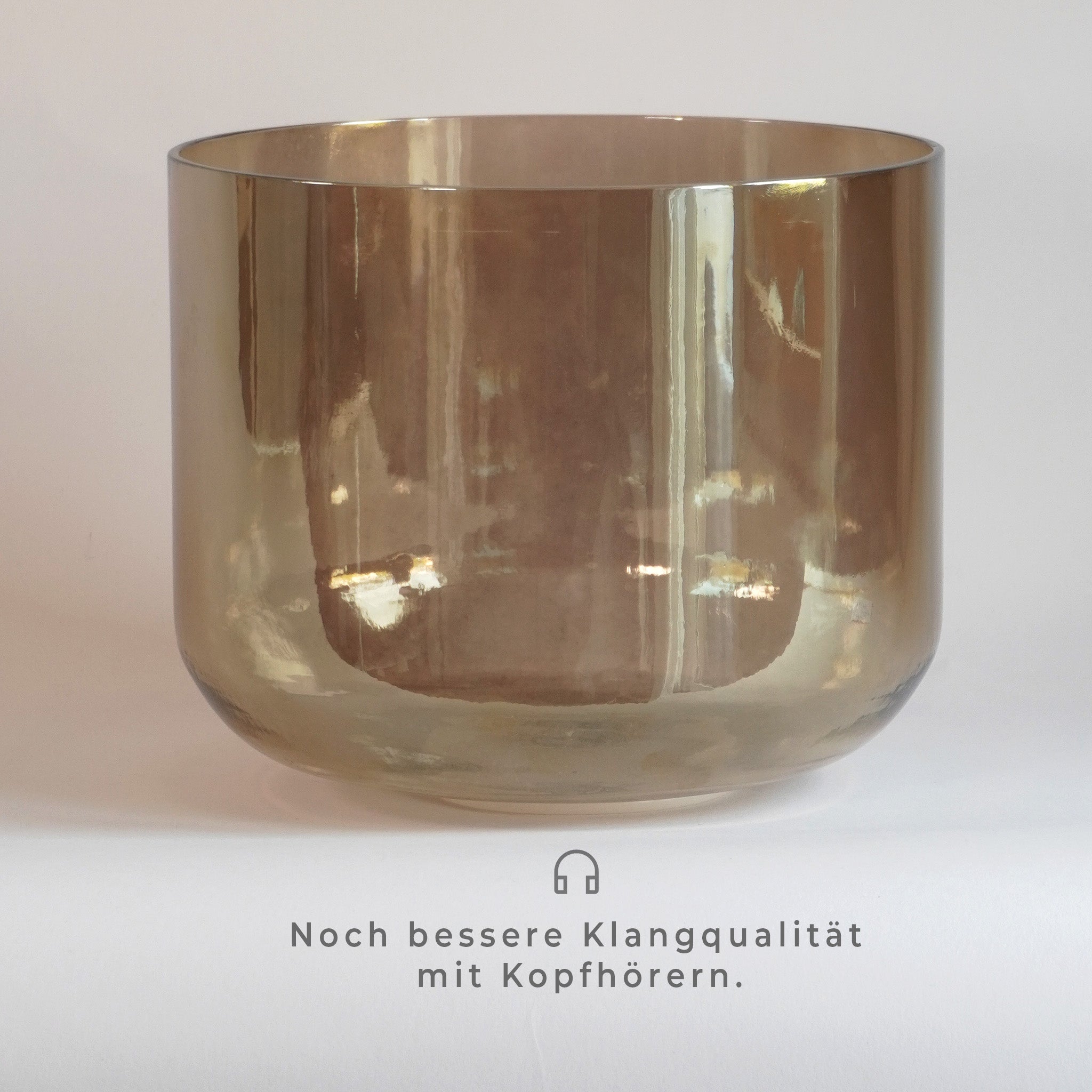 Kristallklangschale Smokey B-40